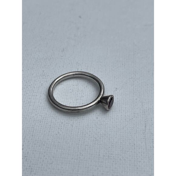 Rhodolite Garnet Sterling Silver Ring - Size 8.5 - Picture 3 of 4